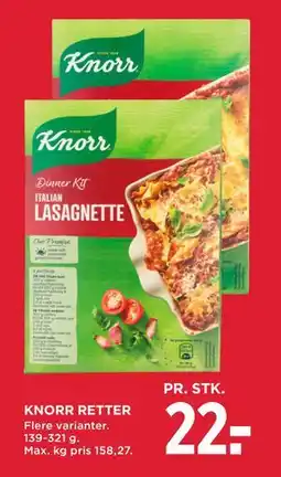 MENY KNORR RETTER, DKK 22 tilbud