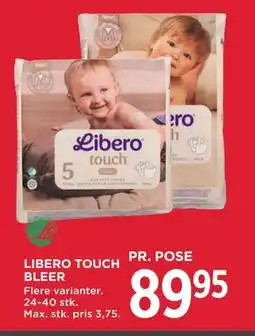 MENY LIBERO TOUCH BLEER, DKK 89.95 tilbud