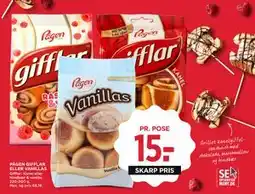 MENY PÅGEN GIFFLAR ELLER VANILLAS, DKK 15 tilbud