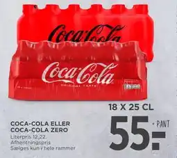 MENY COCA-COLA ELLER COCA-COLA ZERO, DKK 55 tilbud