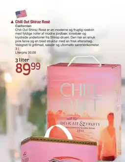 Fakta Tyskland Chill Out Shiraz Rosé Californien tilbud