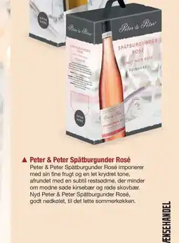 Fakta Tyskland ▲ Peter & Peter Spätburgunder Rosé tilbud