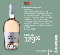 Fakta Tyskland Casal Mendes Rosé Portugal tilbud
