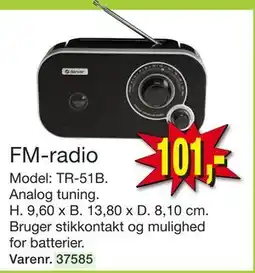 Harald Nyborg FM-radio, DKK 101 tilbud