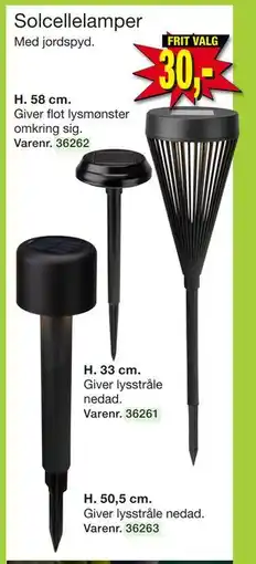 Harald Nyborg Solcellelamper, DKK 30 tilbud