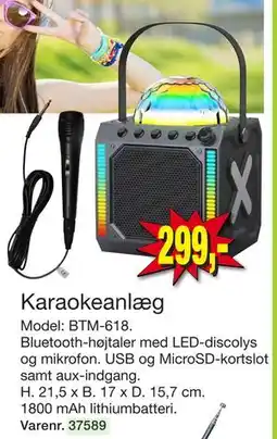 Harald Nyborg Karaokeanlæg, DKK 299 tilbud