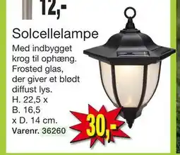 Harald Nyborg Solcellelampe, DKK 30 tilbud