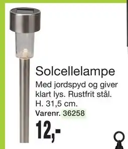 Harald Nyborg Solcellelampe, DKK 12 tilbud