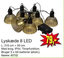 Harald Nyborg Lyskæde 8 LED, DKK 79 tilbud