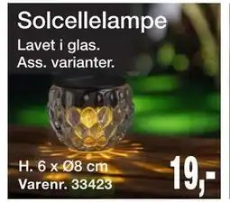 Harald Nyborg Solcellelampe, DKK 19 tilbud