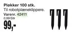 Harald Nyborg Pløkker 100 stk, DKK 99 tilbud
