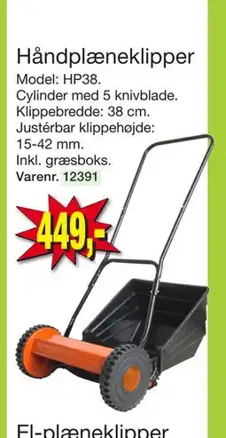 Harald Nyborg Håndplæneklipper, DKK 449 tilbud