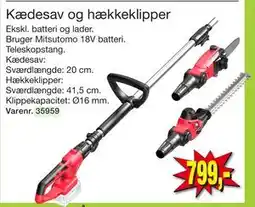 Harald Nyborg Kædesav og hækkeklipper, DKK 799 tilbud
