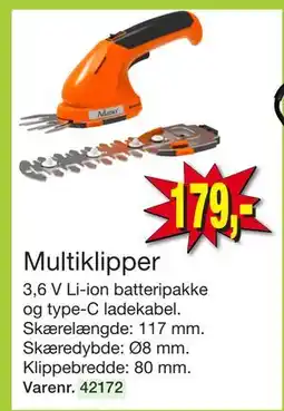 Harald Nyborg Multiklipper, DKK 179 tilbud
