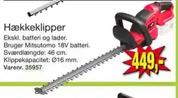 Harald Nyborg Hækkeklipper, DKK 449 tilbud