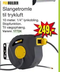 Harald Nyborg Slangetromle til trykluft, DKK 249 tilbud