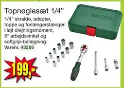 Harald Nyborg Topnøglesæt 1/4”, DKK 199 tilbud