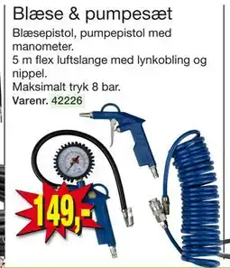 Harald Nyborg Blæse & pumpesæt, DKK 149 tilbud