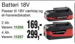 Harald Nyborg Batteri 18V tilbud