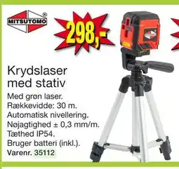 Harald Nyborg Krydslaser med stativ, DKK 298 tilbud