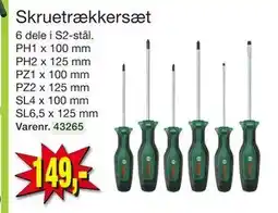 Harald Nyborg Skruetrækkersæt, DKK 149 tilbud