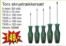 Harald Nyborg Torx skruetrækkersæt, DKK 149 tilbud