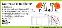 Harald Nyborg Stormsæt til pavilloner, DKK 248 tilbud