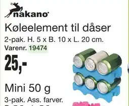 Harald Nyborg Køleelement til dåser, DKK 25 tilbud