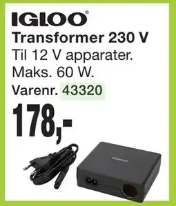 Harald Nyborg Transformer 230 V, DKK 178 tilbud