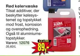 Harald Nyborg Rød kølervæske, DKK 89 tilbud