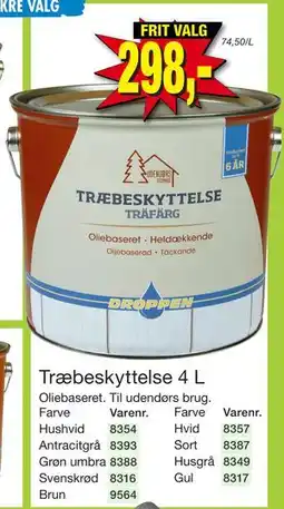 Harald Nyborg Træbeskyttelse 4 L, DKK 298 tilbud