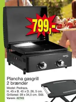 Harald Nyborg Plancha gasgrill 2 brænder, DKK 799 tilbud