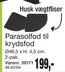 Harald Nyborg Parasolfod til krydsfod, DKK 199 tilbud