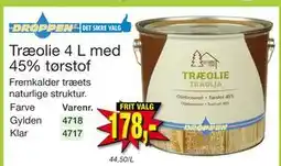 Harald Nyborg Træolie 4 L med 45% tørstof, DKK 178 tilbud