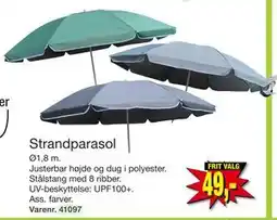 Harald Nyborg Strandparasol, DKK 49 tilbud