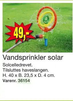 Harald Nyborg Vandsprinkler solar, DKK 49 tilbud