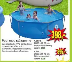 Harald Nyborg Pool med stålramme tilbud