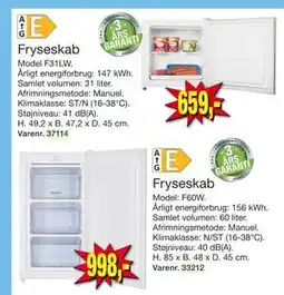 Harald Nyborg Fryseskab tilbud