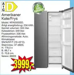 Harald Nyborg Amerikaner Køle/Frys, DKK 3999 tilbud