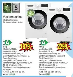 Harald Nyborg Vaskemaskine, DKK 2299 tilbud