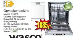 Harald Nyborg Opvaskemaskine, DKK 1885 tilbud