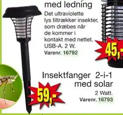 Harald Nyborg Insektfanger 2-i-1 med solar, DKK 59 tilbud