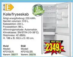 Harald Nyborg Køle/fryseskab, DKK 2349 tilbud