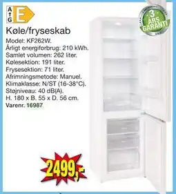 Harald Nyborg Køle/fryseskab, DKK 2499 tilbud
