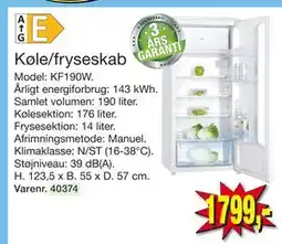 Harald Nyborg Køle/fryseskab, DKK 1799 tilbud