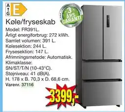 Harald Nyborg Køle/fryseskab, DKK 3399 tilbud