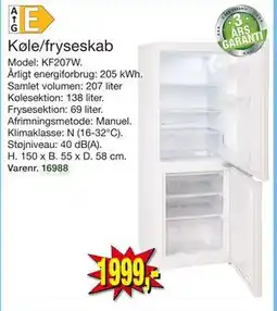 Harald Nyborg Køle/fryseskab, DKK 1999 tilbud