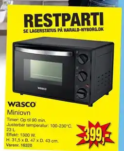 Harald Nyborg Miniovn, DKK 399 tilbud
