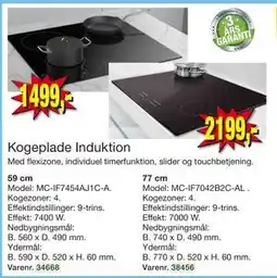 Harald Nyborg Kogeplade Induktion, DKK 1499 tilbud