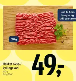 Føtex Hakket okse-/ kyllingekød tilbud